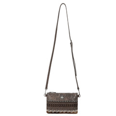 TR136-181 Trinity Ranch Hair On Cowhide Collection Wristlet/ Crossbody
