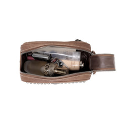 TR136-190 Trinity Ranch Hair On Cowhide Collection Travel Pouch