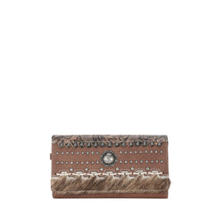 TR136-W018 Trinity Ranch Hair-On Cowhide Collection Wallet