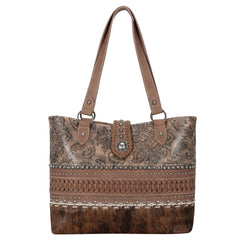 TR136G-8317 Trinity Ranch Hair On Cowhide Collection Concealed Carry Tote