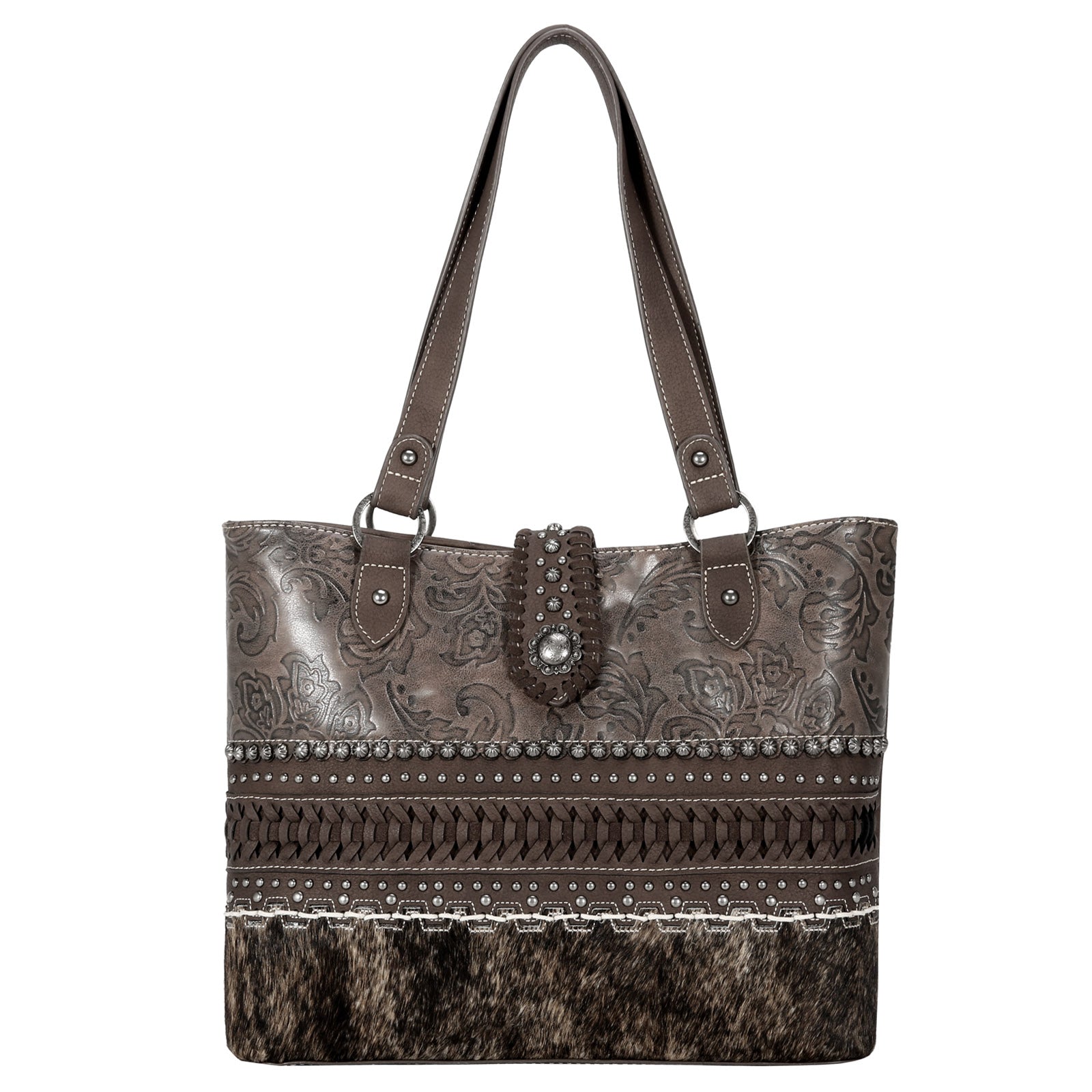 Hair on Genius Leather Hair on Cowhide Women's Tote Bag