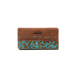 TR137-W010 Trinity Ranch Hair On Cowhide Collection Wallet