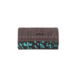 TR137-W010 Trinity Ranch Hair On Cowhide Collection Wallet