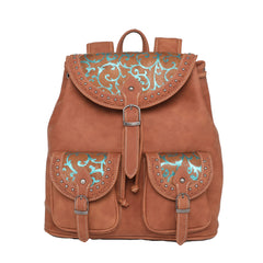 TR137-9110 Trinity Ranch Hair On Cowhide Collection Backpack