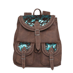 TR137-9110 Trinity Ranch Hair On Cowhide Collection Backpack