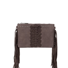 TR138-181 Trinity Ranch Leather Fringe Collection Clutch/Crossbody