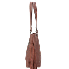 TR138G-8317 Trinity Ranch Leather Fringe Collection Concealed Carry Tote