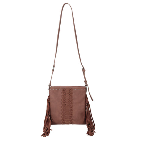 TR138G-9360 Trinity Ranch Leather Fringe Collection Concealed Carry Crossbody
