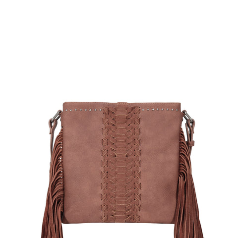 TR138G-9360 Trinity Ranch Leather Fringe Collection Concealed Carry Crossbody