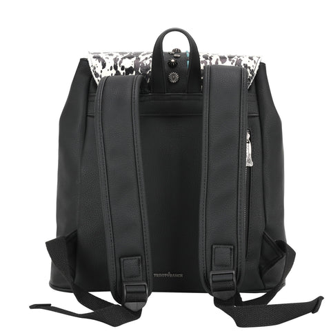 TR140-9110 Trinity Ranch Hair-On Cowhide Collection Backpack