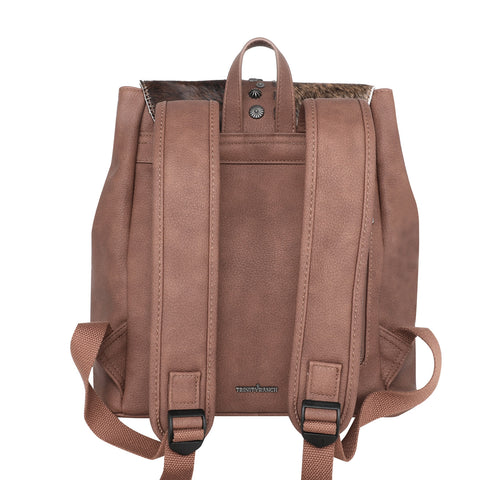 TR140-9110 Trinity Ranch Hair-On Cowhide Collection Backpack