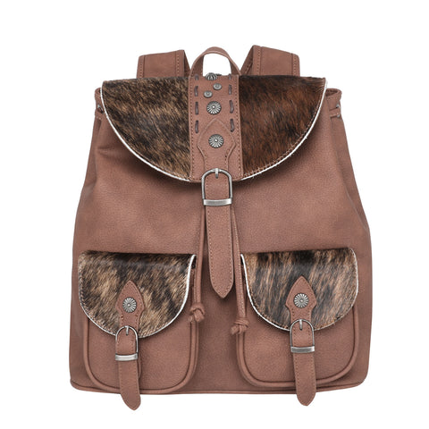 TR140-9110 Trinity Ranch Hair-On Cowhide Collection Backpack