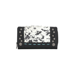 TR140-W010 Trinity Ranch Hair-On Cowhide Collection Wallet