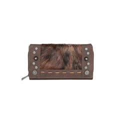 TR140-W010 Trinity Ranch Hair-On Cowhide Collection Wallet