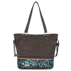 TR142G-8317 Trinity Ranch Hair-On Cowhide Collection Concealed Carry Tote