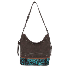 TR142G-918 Trinity Ranch Hair-On Cowhide Collection Concealed Carry Hobo