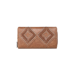 TR143-W010 Trinity Ranch Leather Stitch Collection Wallet