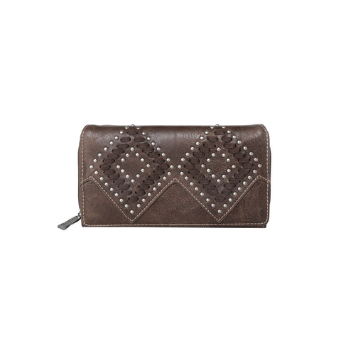 TR143-W010 Trinity Ranch Leather Stitch Collection Wallet