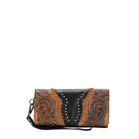 TR147-W002 Trinity Ranch Tooled Collection Wallet