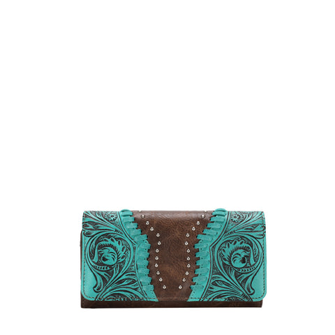 TR147-W002 Trinity Ranch Tooled Collection Wallet
