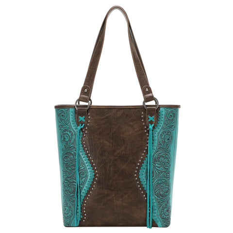 TR147G-8113 Trinity Ranch Tooled Collection Concealed Carry Tote