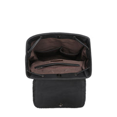 TR149-9110 Trinity Ranch Hair-On Cowhide Saddle Shape Collection Backpack
