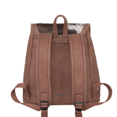 TR149-9110 Trinity Ranch Hair-On Cowhide Saddle Shape Collection Backpack