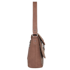 TR149G-918 Trinity Ranch Hair-On Cowhide Saddle Shape Collection Concealed Carry Hobo