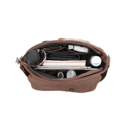 TR149G-918 Trinity Ranch Hair-On Cowhide Saddle Shape Collection Concealed Carry Hobo