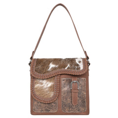 TR149G-918 Trinity Ranch Hair-On Cowhide Saddle Shape Collection Concealed Carry Hobo