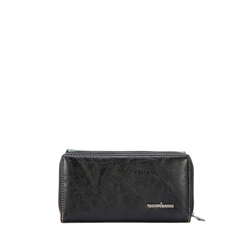 TR150-W010 Trinity Ranch Tooled Collection Wallet