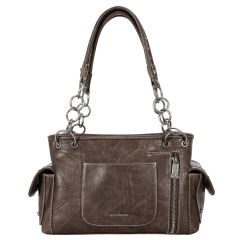 TR150G-8085 Trinity Ranch Tooled Collection Concealed Carry Satchel