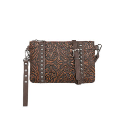 TR153-181 Trinity Ranch Floral Tooled Collection Clutch/Crossbody