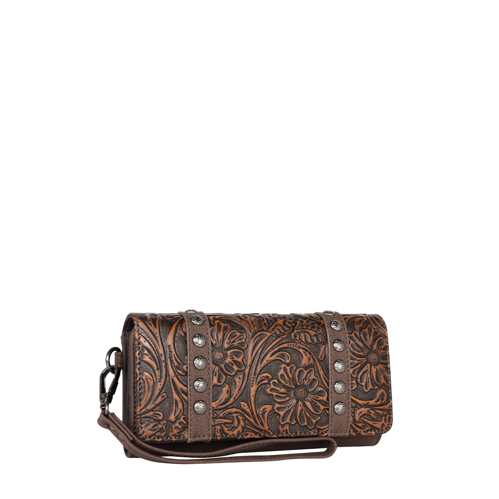 TR153-W002 Trinity Ranch Floral Tooled Collection Wallet – MONTANA WEST ...