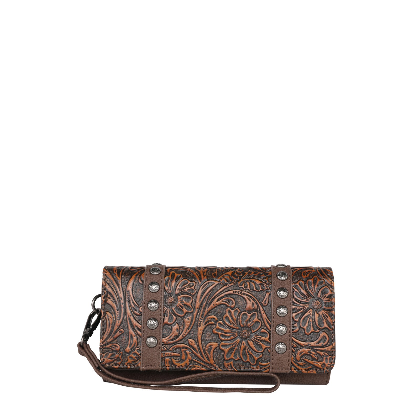 TR153-W002 Trinity Ranch Floral Tooled Collection Wallet – MONTANA WEST ...