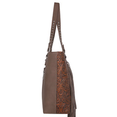 TR153G-8317 Trinity Ranch Floral Tooled Collection Concealed Carry Tote