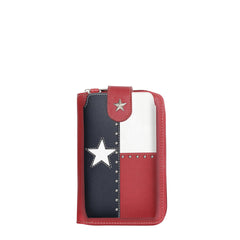 TXG-183K Montana West Western Texas Pride Phone Case Crossbody Wallet