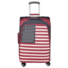 US04-L1-2-3 Montana West American Pride Collection 3 PC Luggage Set -Navy