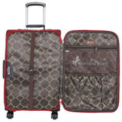 US04-L1-2-3 Montana West American Pride Collection 3 PC Luggage Set -Navy