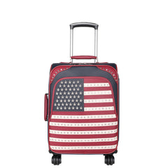 US04-L1-2-3 Montana West American Pride Collection 3 PC Luggage Set -Navy