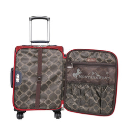 US04-L1-2-3 Montana West American Pride Collection 3 PC Luggage Set -Navy