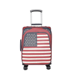 US04-L1-2-3 Montana West American Pride Collection 3 PC Luggage Set -Red