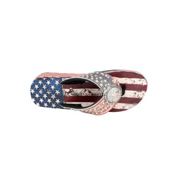 US06-S089 Montana West American Pride Collection Pride Flip Flops By Case (3432)