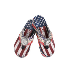US07-S089 Montana West American Pride Collection Pride Flip Flops By Case