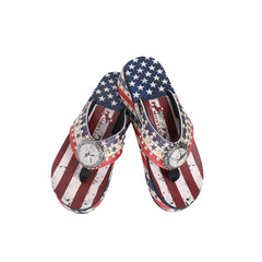 US07-S089 Montana West American Pride Collection Pride Flip Flops By Case