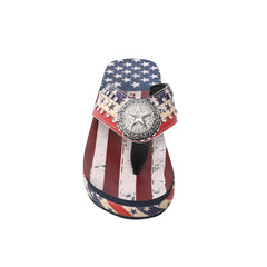 US07-S089 Montana West American Pride Collection Pride Flip Flops By Case