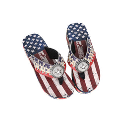 US07-S089 Montana West American Pride Collection Pride Flip Flops By Case