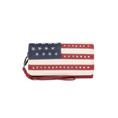 US20-W018 Montana West American Pride Collection Secretary Style Wallet