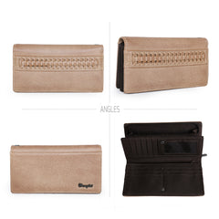 WG22-W039  Wrangler Stitch Accent Wallet/Wristlet (Wrangler by Montana West)