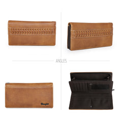 WG22-W039  Wrangler Stitch Accent Wallet/Wristlet (Wrangler by Montana West)